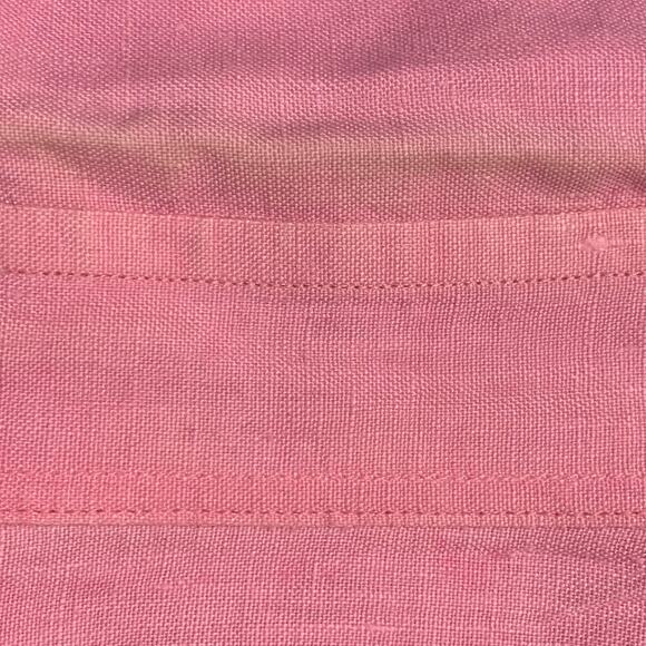 RALPH LAUREN Size L Pink Linen One pocket Long Sleeve Shirt - Picture 7 of 7